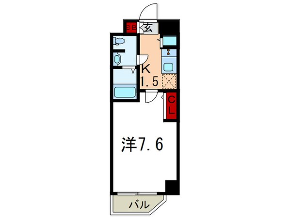 S-RESIDENCE神戸磯上通の物件間取画像